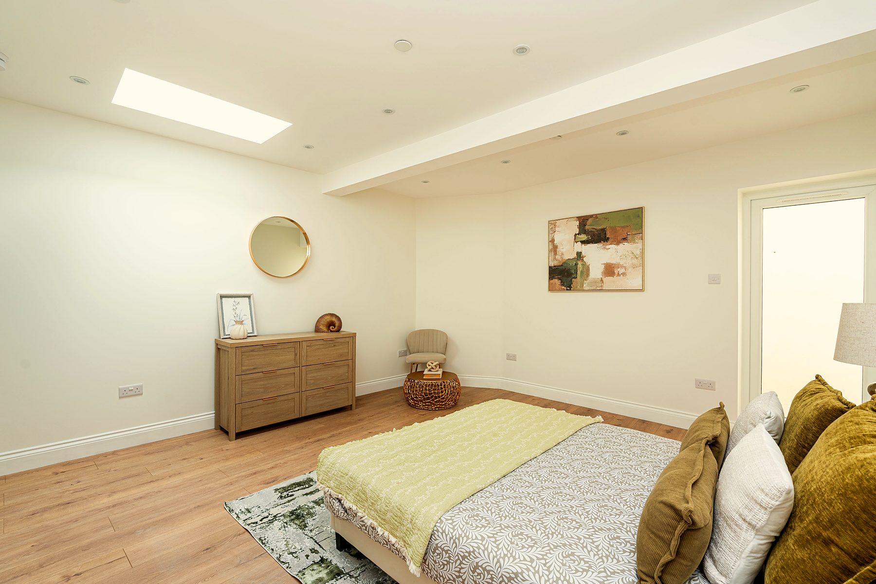Principal bedroom with skylight